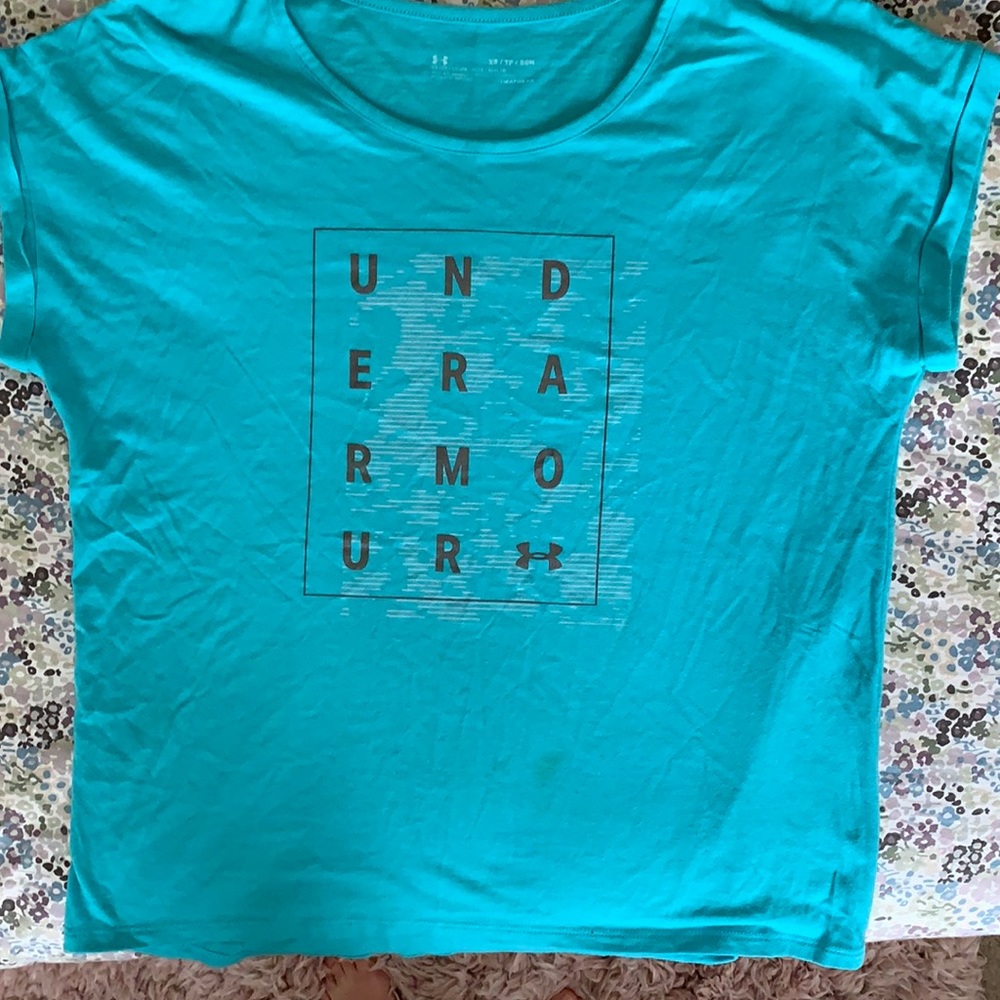 UA T-shirt, lt turquose color